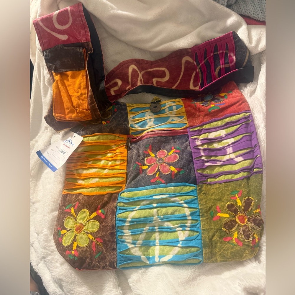 NWT Handmade From Nepal Boho Bag!
